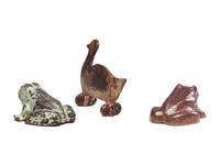 Three Animal Form Decorative Items