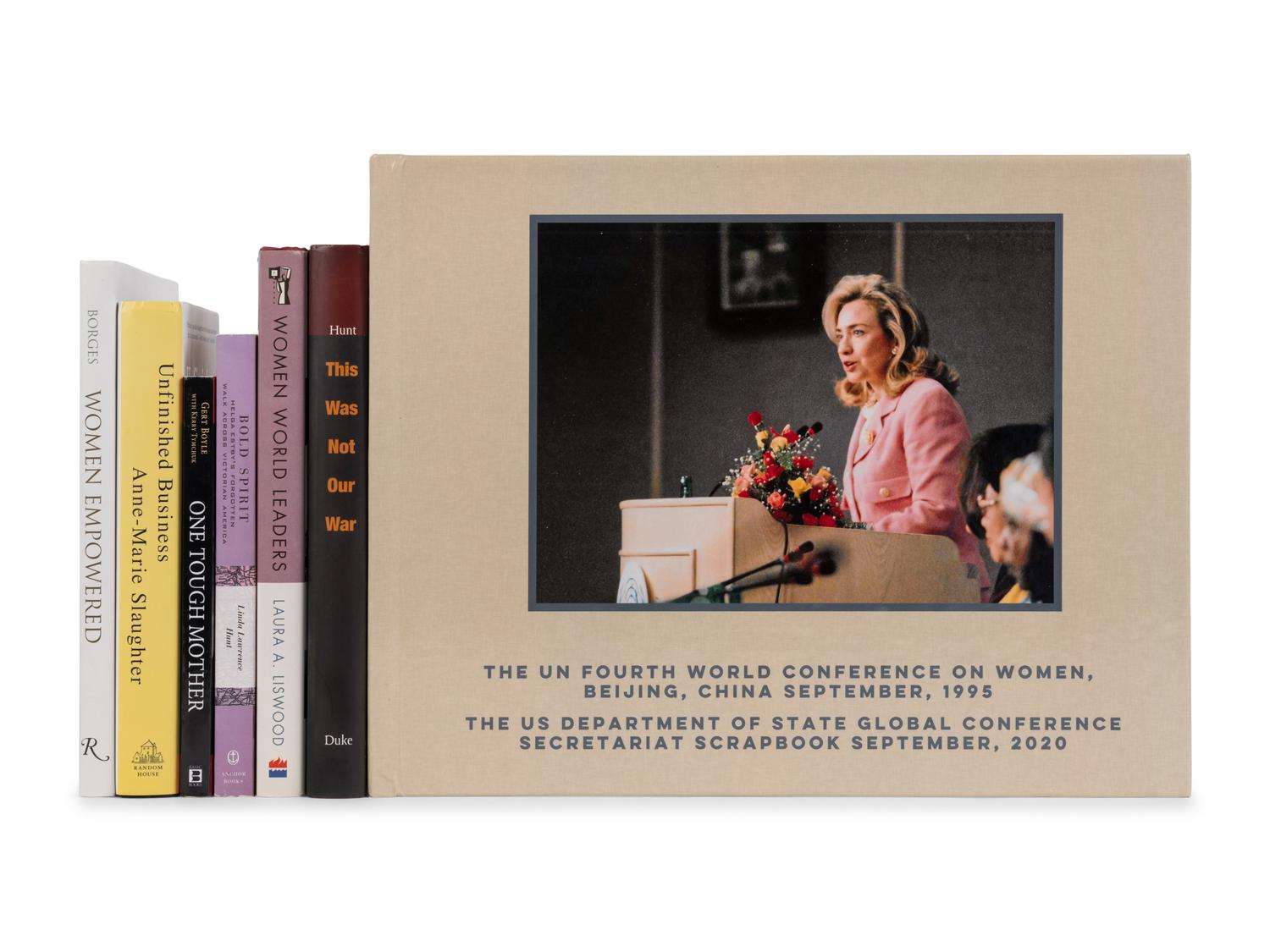 WOMEN AND LEADERSHIP A group of 7 works, most FIRST EDITIONS INSCRIBED TO SECRETARY ALBRIGHT: