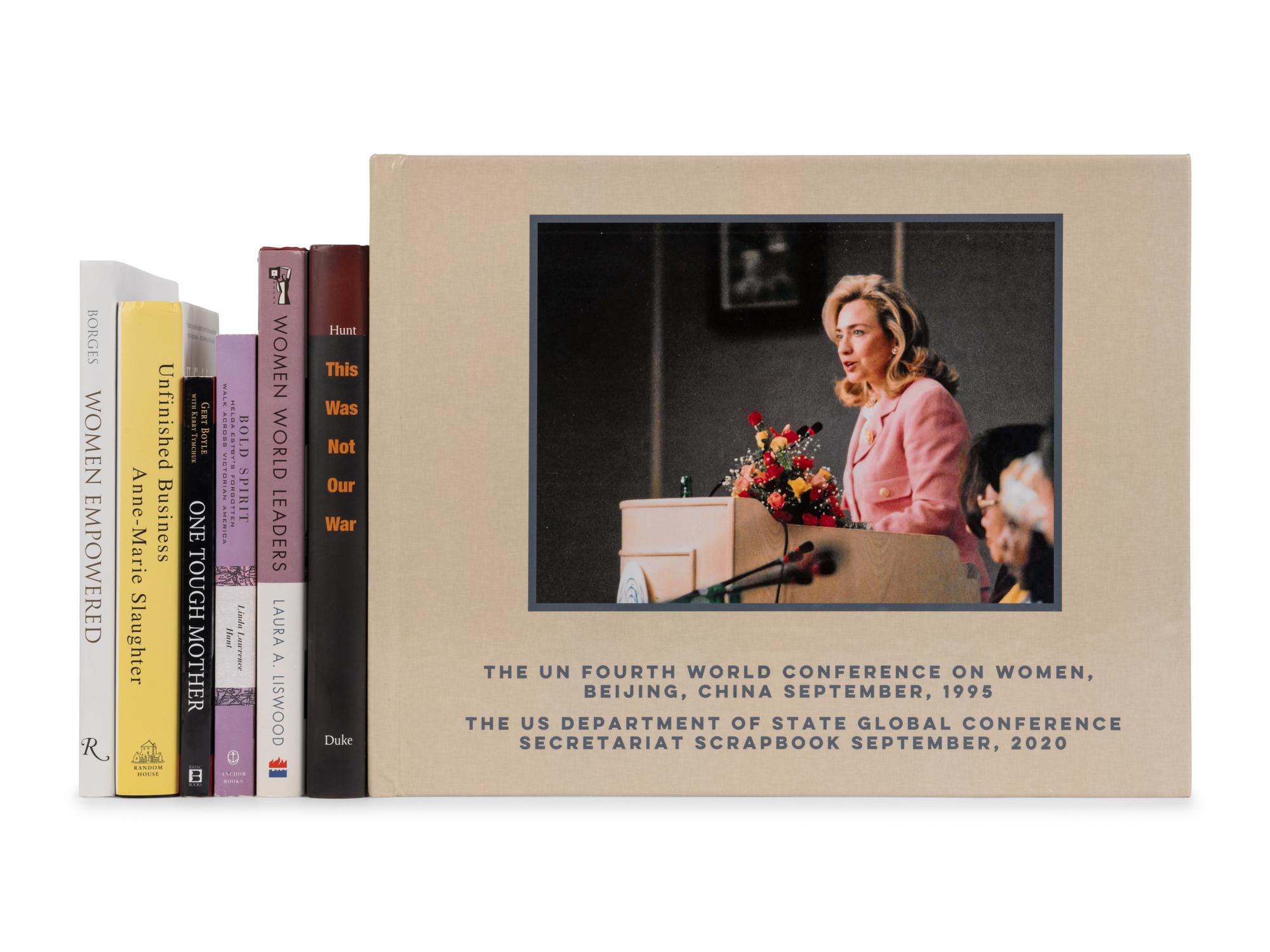 WOMEN AND LEADERSHIP A group of 7 works, most FIRST EDITIONS INSCRIBED TO SECRETARY ALBRIGHT: