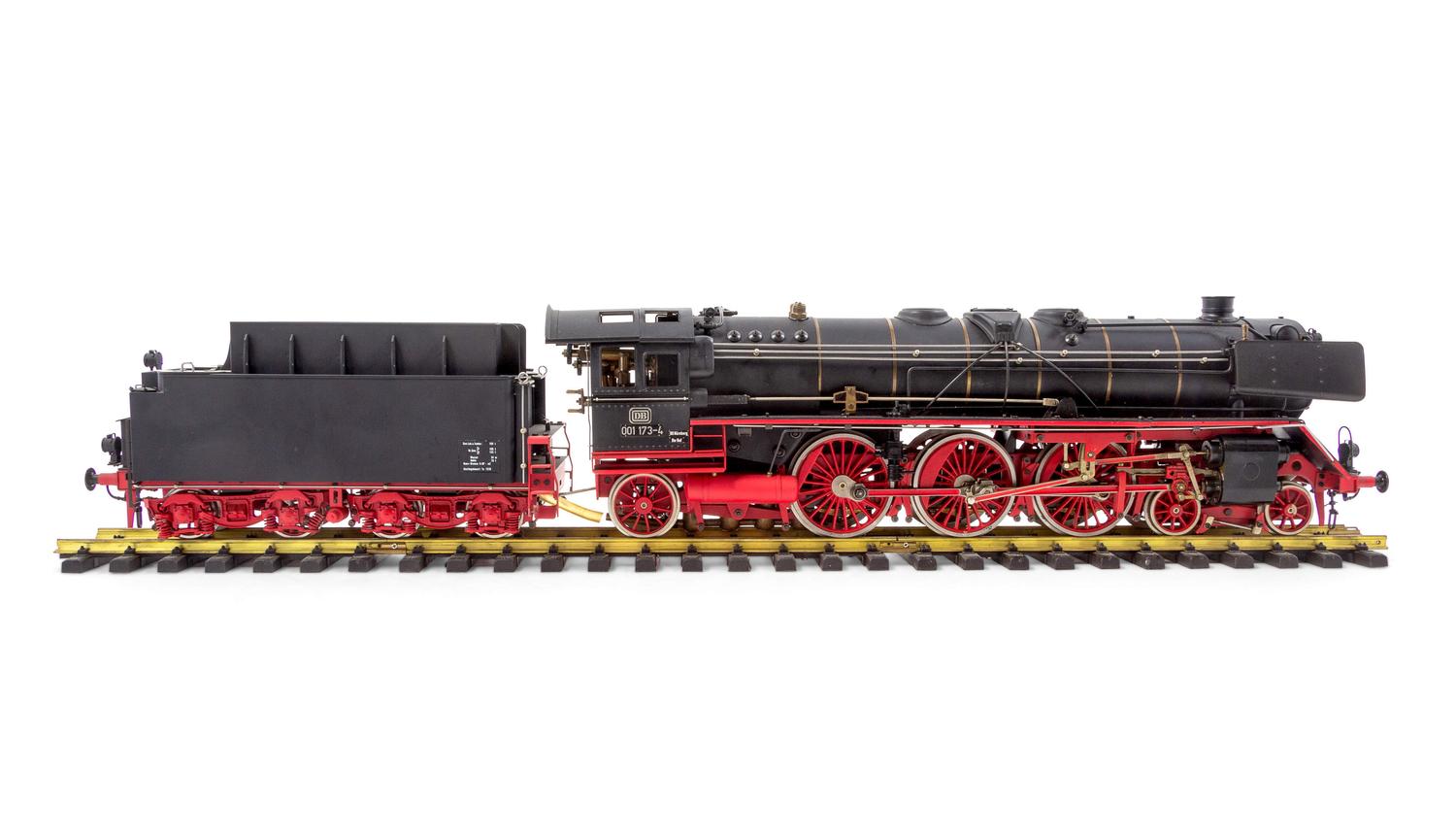 An Aster/Fulgurex Polychrome 1-Gauge DB 4-6-2 Locomotive and Tender