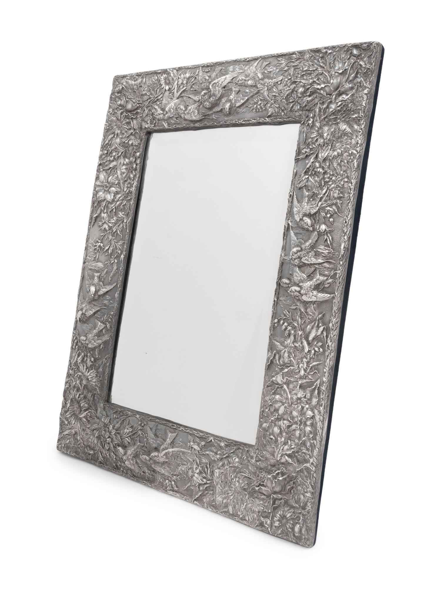 A Large American Silver Picture Frame