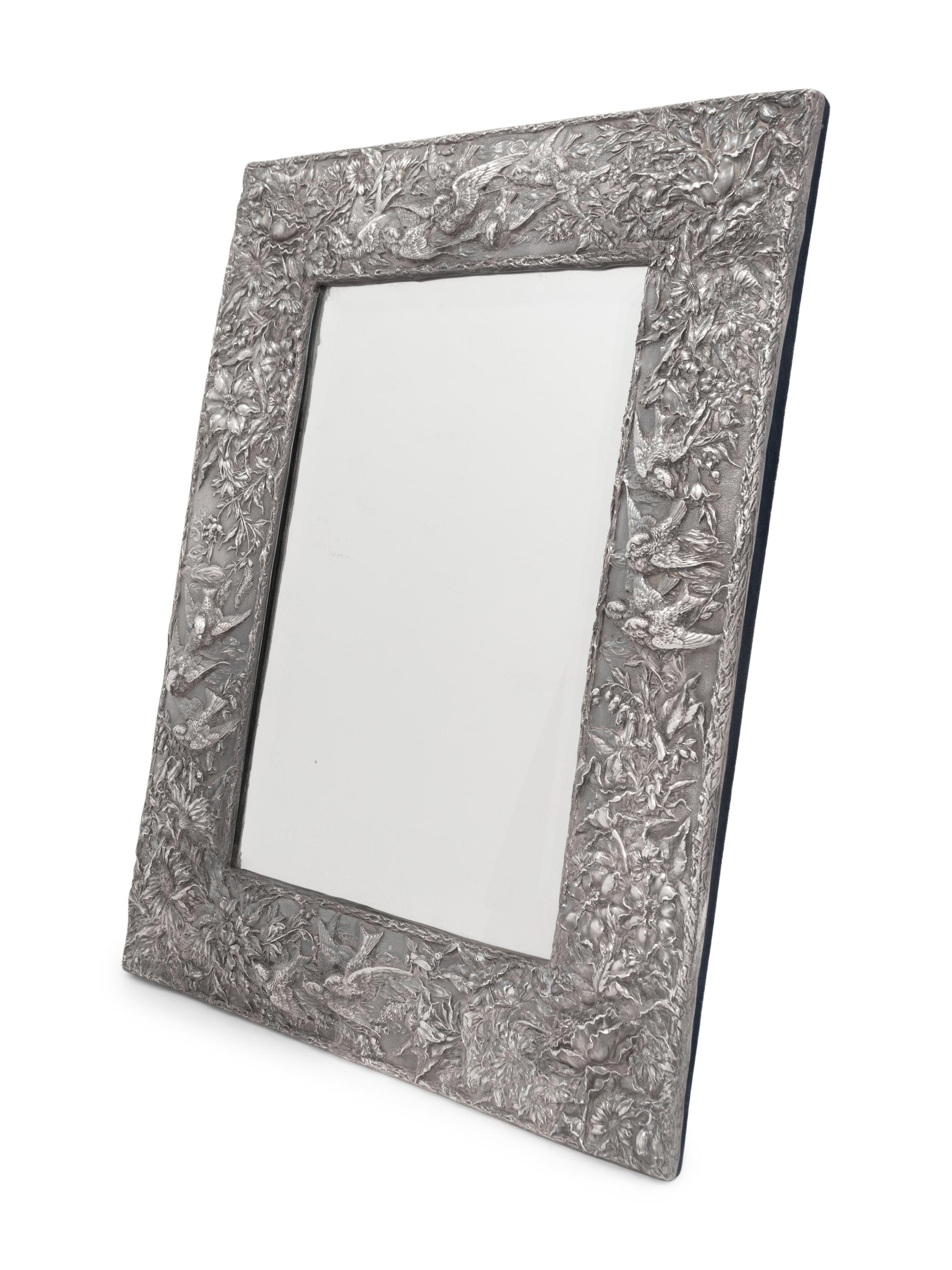 A Large American Silver Picture Frame