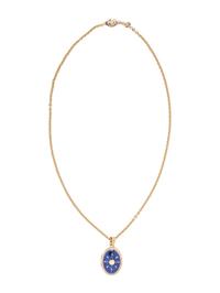 FABERGÉ, ENAMEL, DIAMOND, AND YELLOW GOLD LOCKET NECKLACE