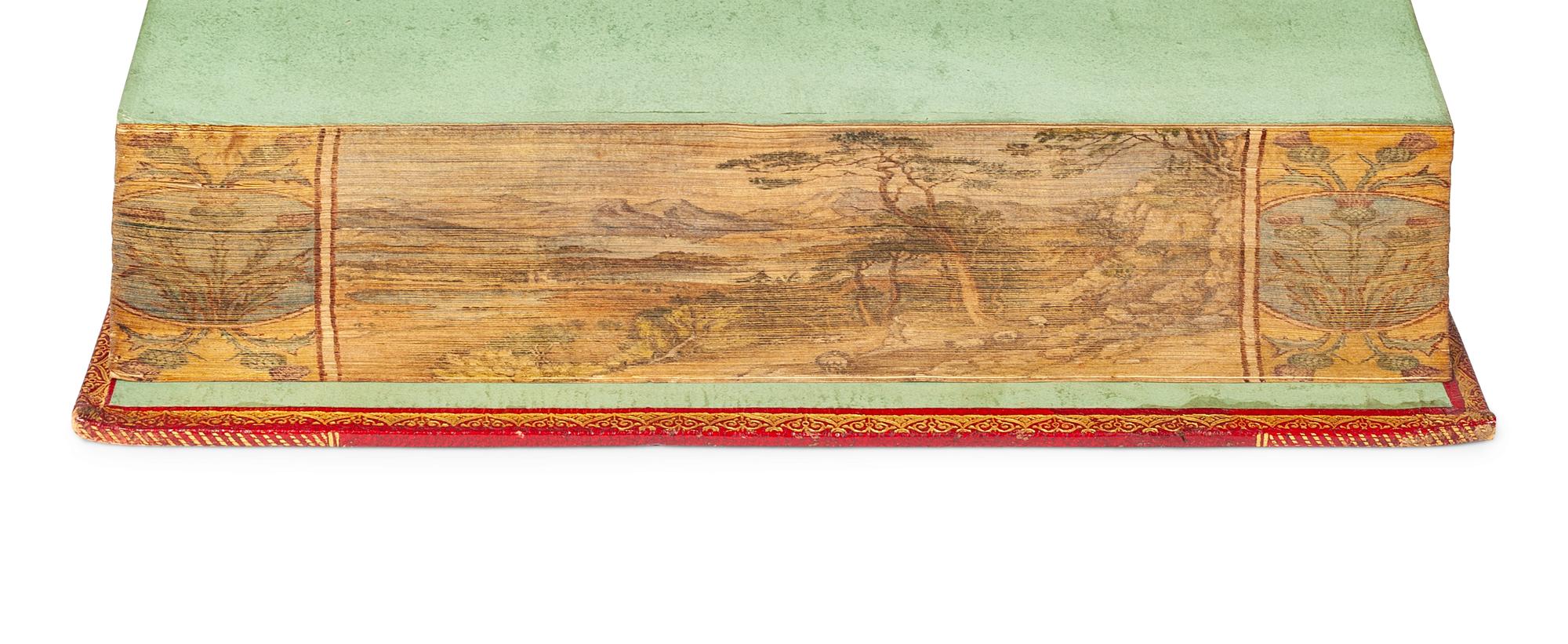 [FORE-EDGE PAINTING] -- SCOTT, Walter, Sir (1771-1832). The Lord of the Isles; a Poem . Edinburgh: James Ballantyne and Co. for Archibald Constable and Company and Longman, Hurst, Rees, Orme, and Brown, 1815.