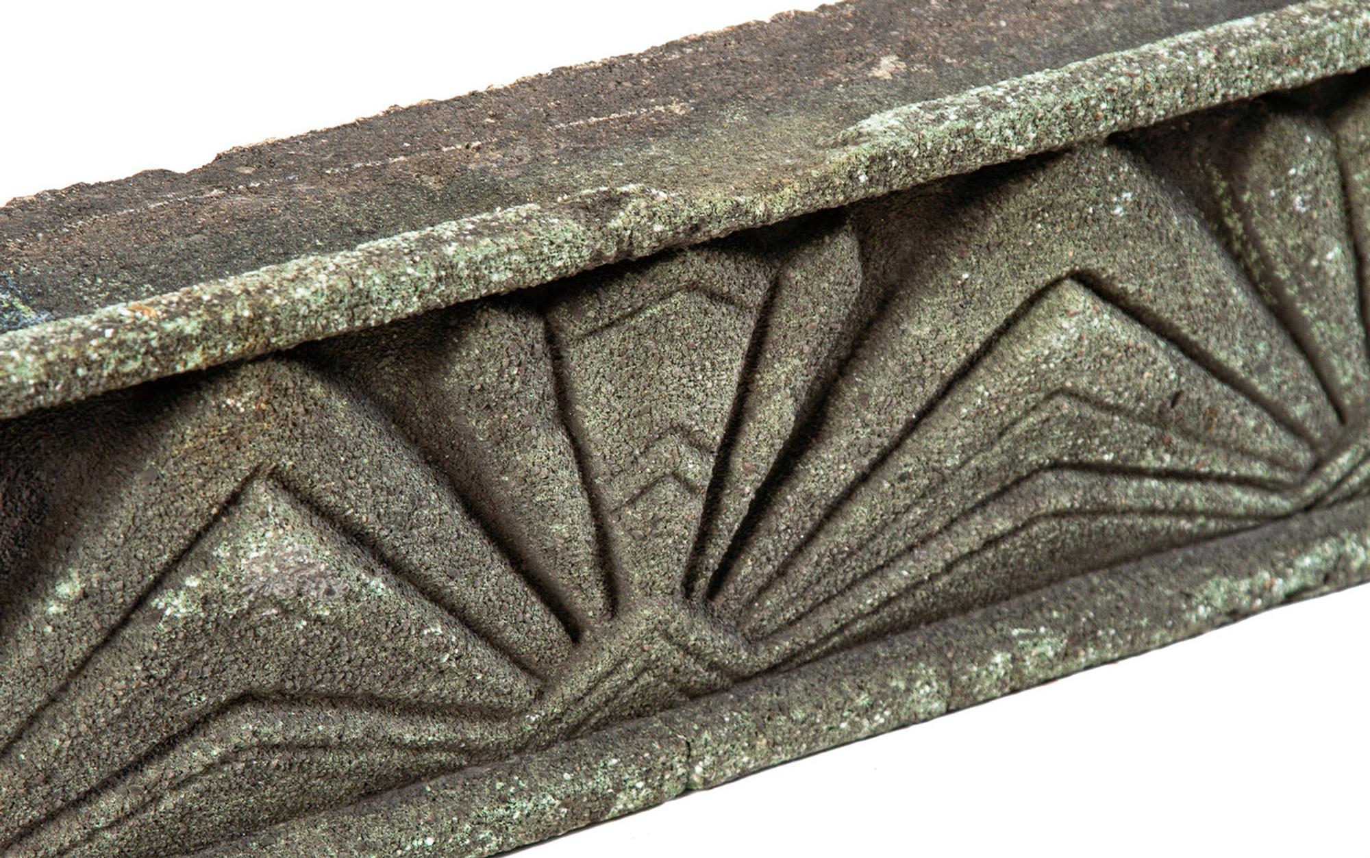 An Art Deco Cast Stone Panel
