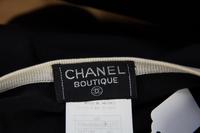 A Chanel Black Cotton Twin Set, Size 40.