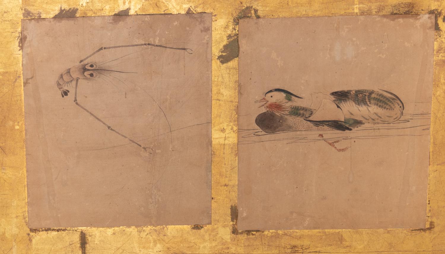 A Japanese Six-Panel Floor Screen