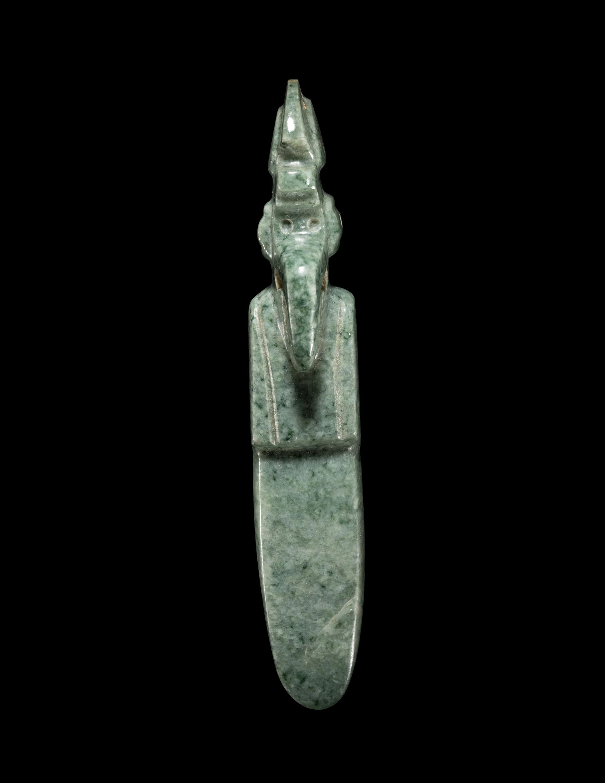 A Costa Rican Jade Avian Pendant