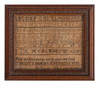 An English Needlework Alphabet Sampler