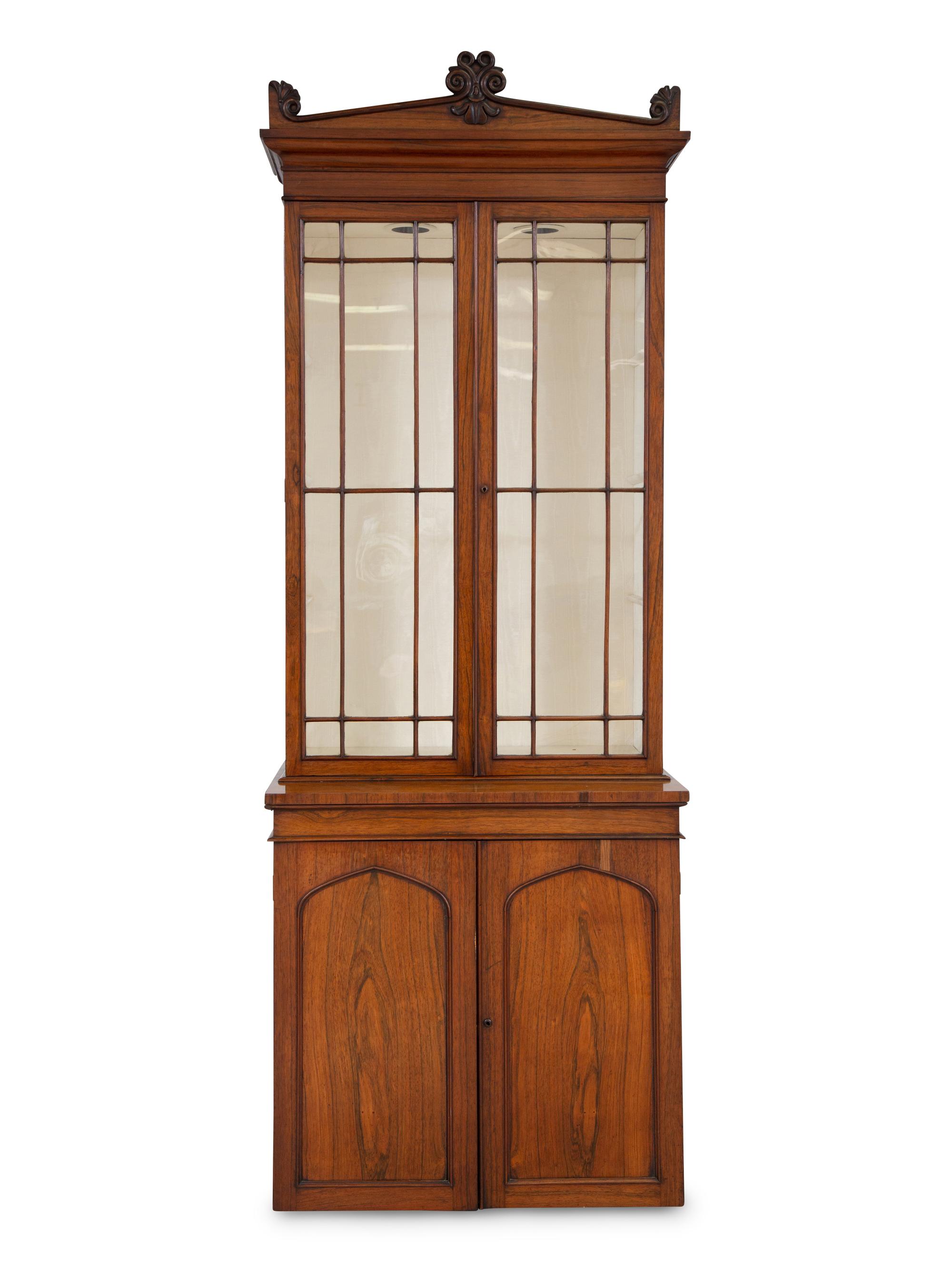 A William IV Rosewood Bookcase
