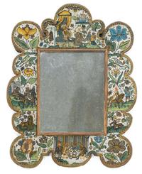 English beaded frame late 17th/early 18th century