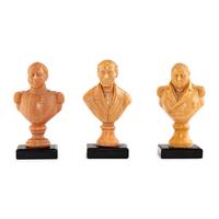 Three Wax Portrait Busts