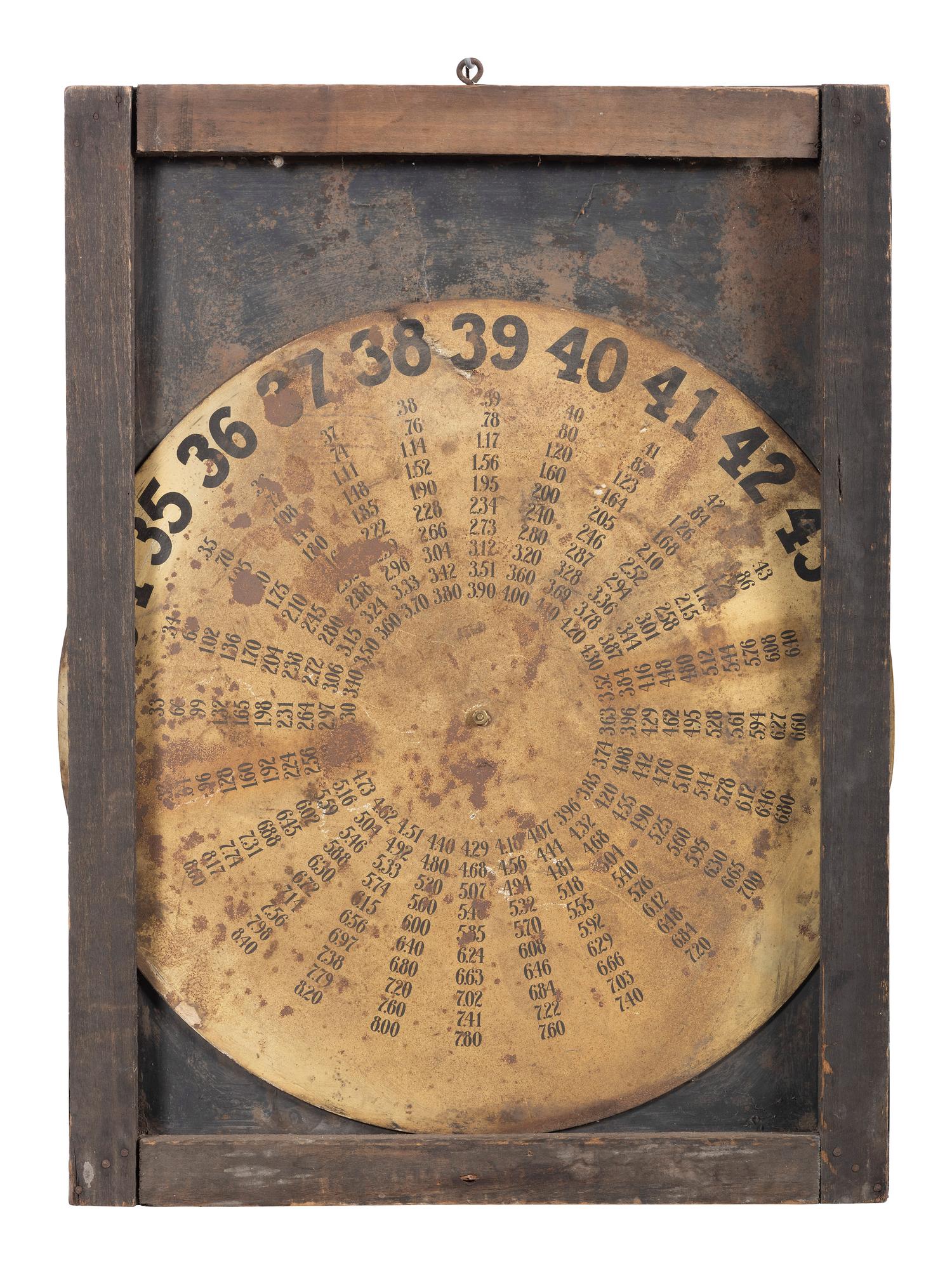 A Tin Lithograph Weed Chains Service Station Display Sign