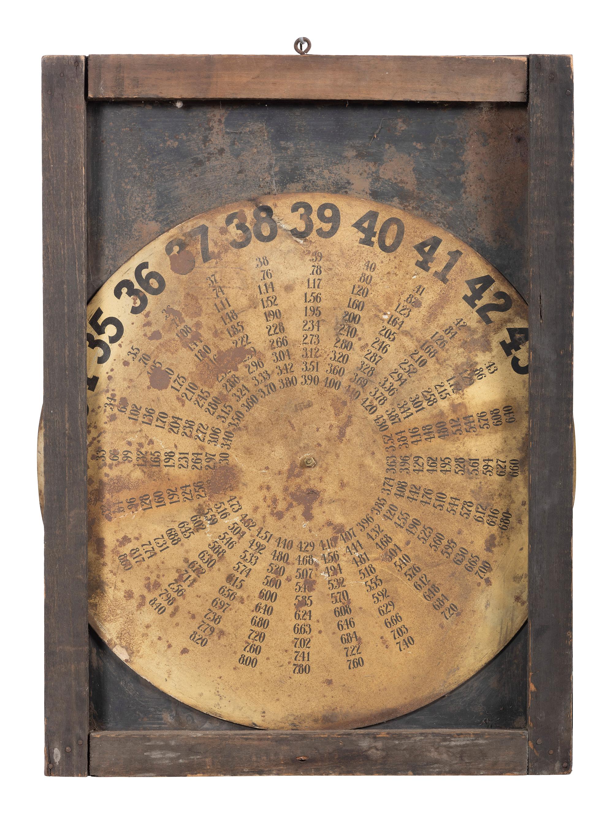 A Tin Lithograph Weed Chains Service Station Display Sign