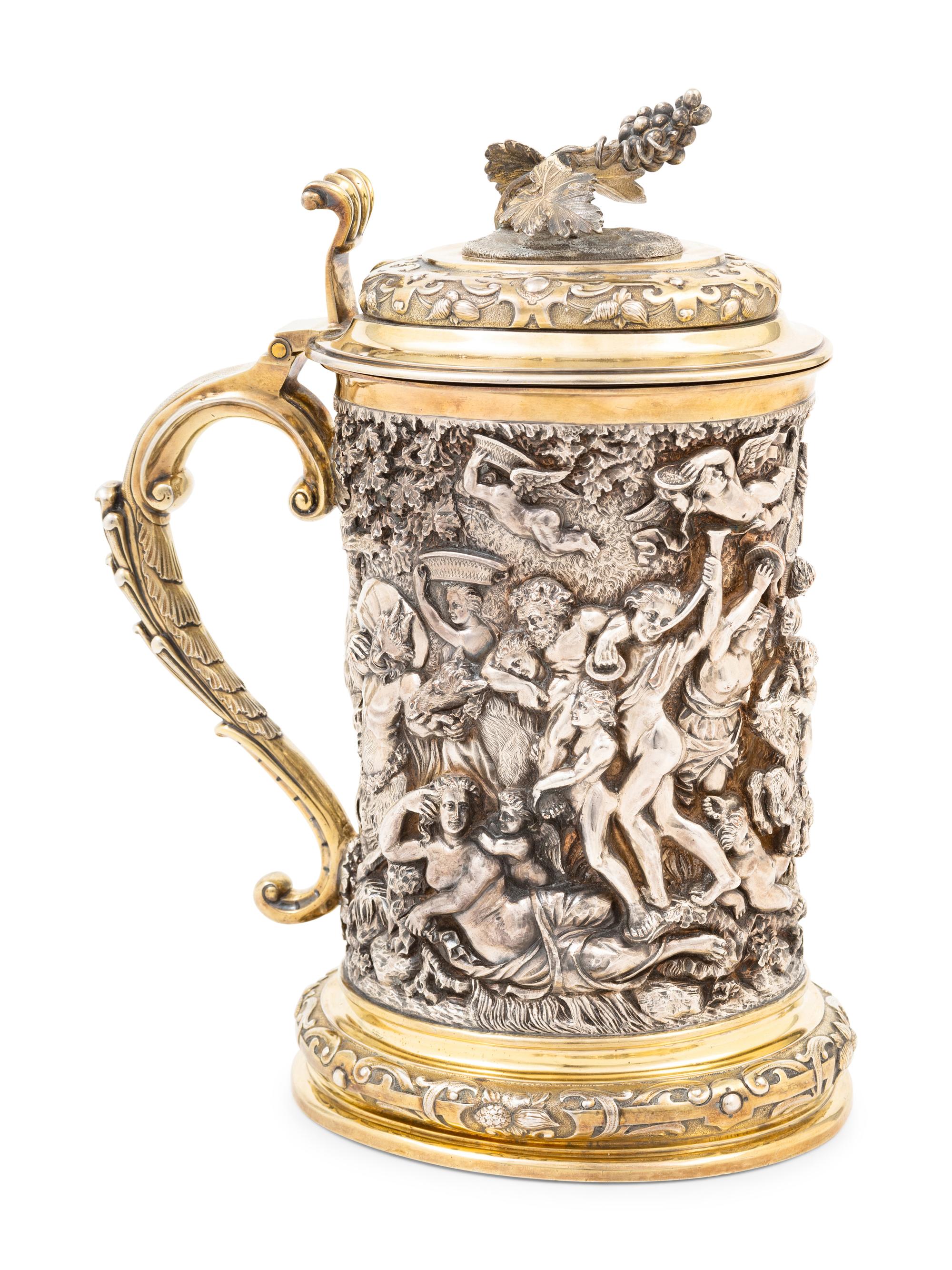An English Silver-Plate Tankard