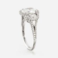 A diamond and platinum ring, JB Star
