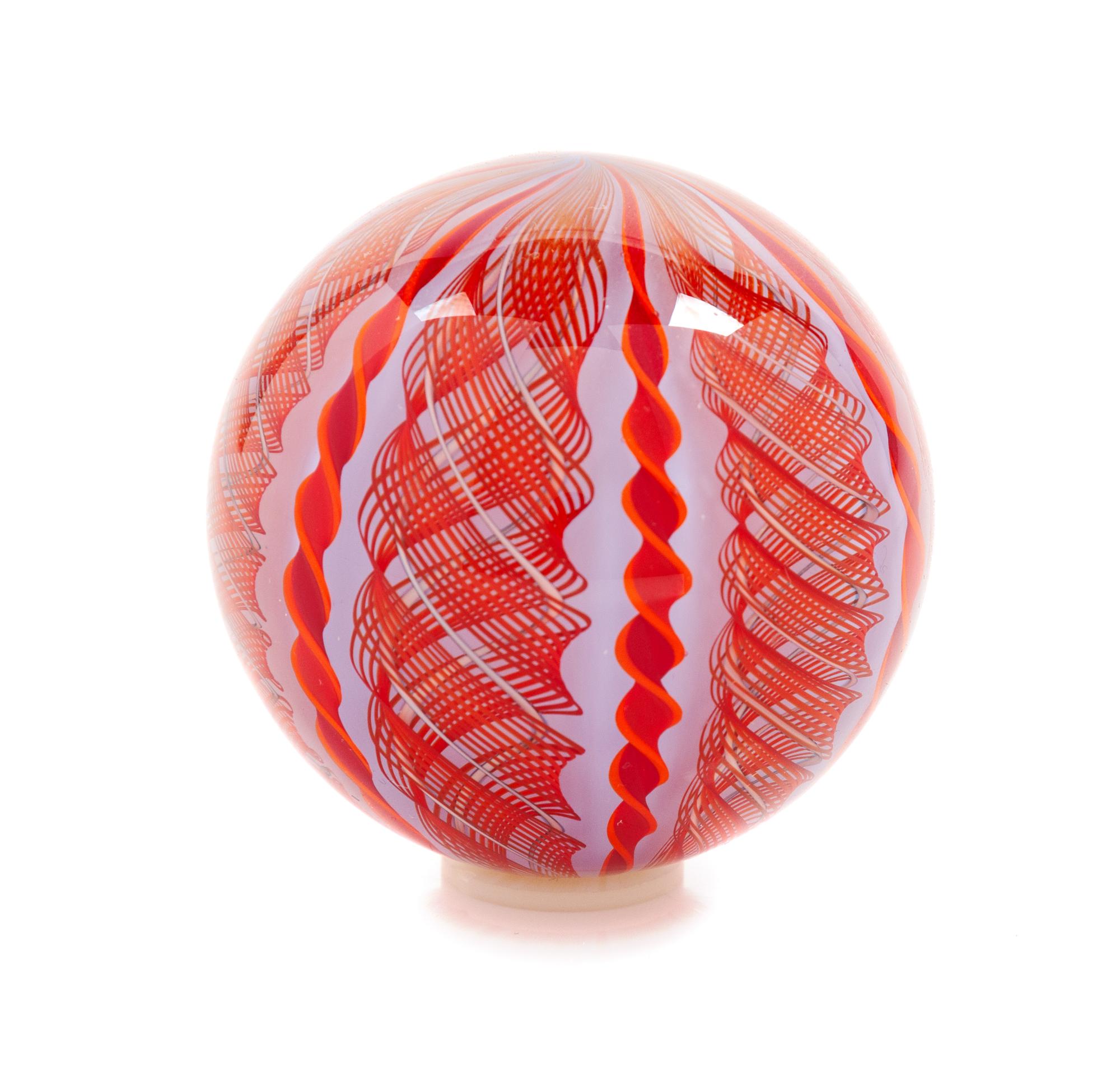 Mark Matthews, (American, b. 1948), Large Art Glass Marble