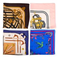 Four Hermès 90cm Silk Scarves