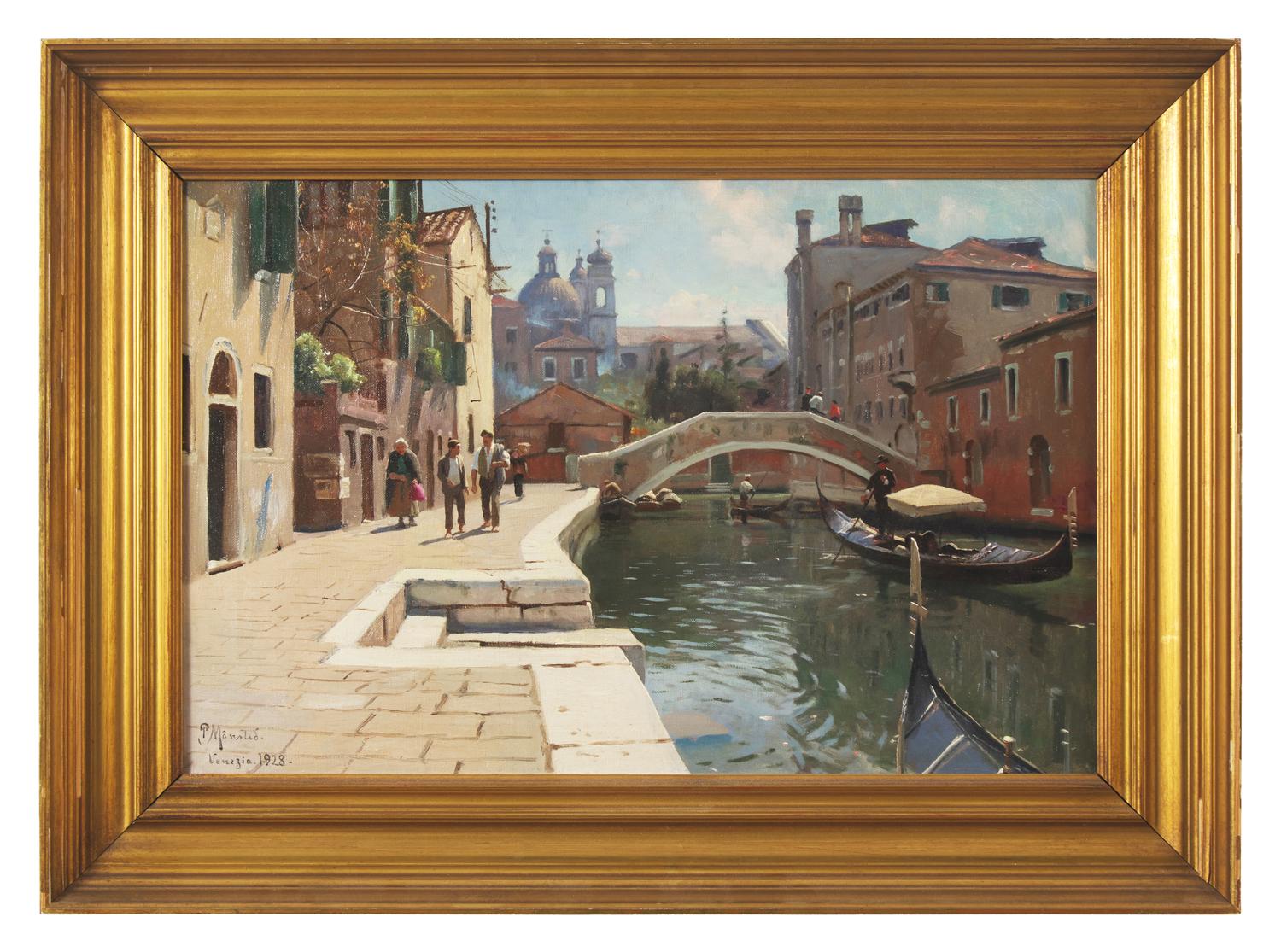 Peder Mørk Mønsted (Danish, 1859-1941) — Canal in Venice , 1928