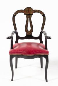 A Napoleon III Boulle Fauteuil