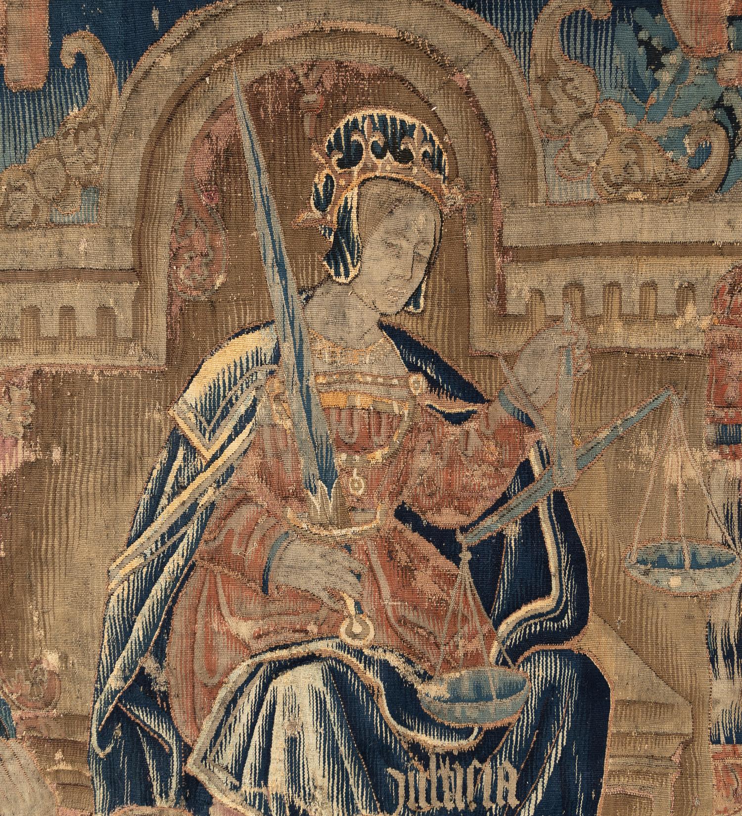 A Flemish Wool Tapestry Depicting King Solomon