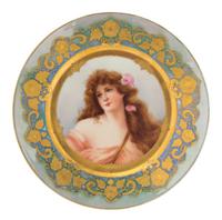 A Haviland Porcelain Cabinet Plate Diameter 9 1/2 inches.