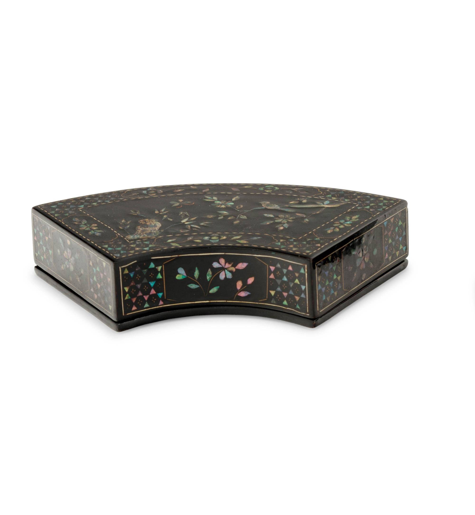 Two Chinese Mother-of-Pearl Inlaid Covered Boxes