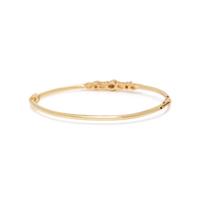 OPAL, DIAMOND, AND YELLOW GOLD NECKLACE AND BANGLE BRACELET
