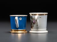 Two Tradesman's Porcelain Occupational Shaving Mugs