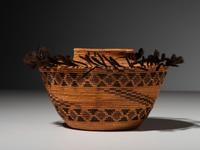 Yokut Polychrome Bottleneck Basket