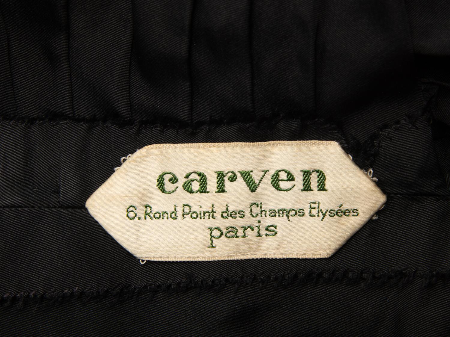 CARVEN, HAUTE COUTURE DRESS, 1950s