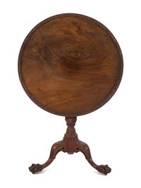 A George I Style Mahogany Tilt-Top Tea Table