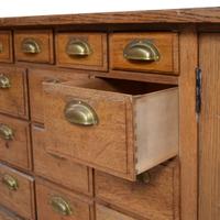 An Oak and Pine Shop Cabinet 169" W x 15.5" D x 114" H — Germany, 20th Century