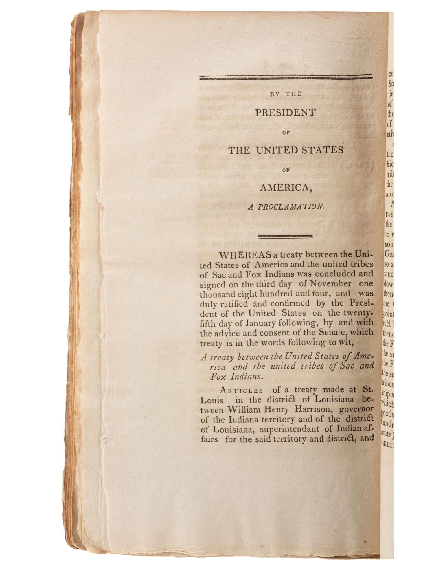 [NATIVE AMERICANS]. A group of 6 items related to Congress and the various states involvement with Native American affairs.