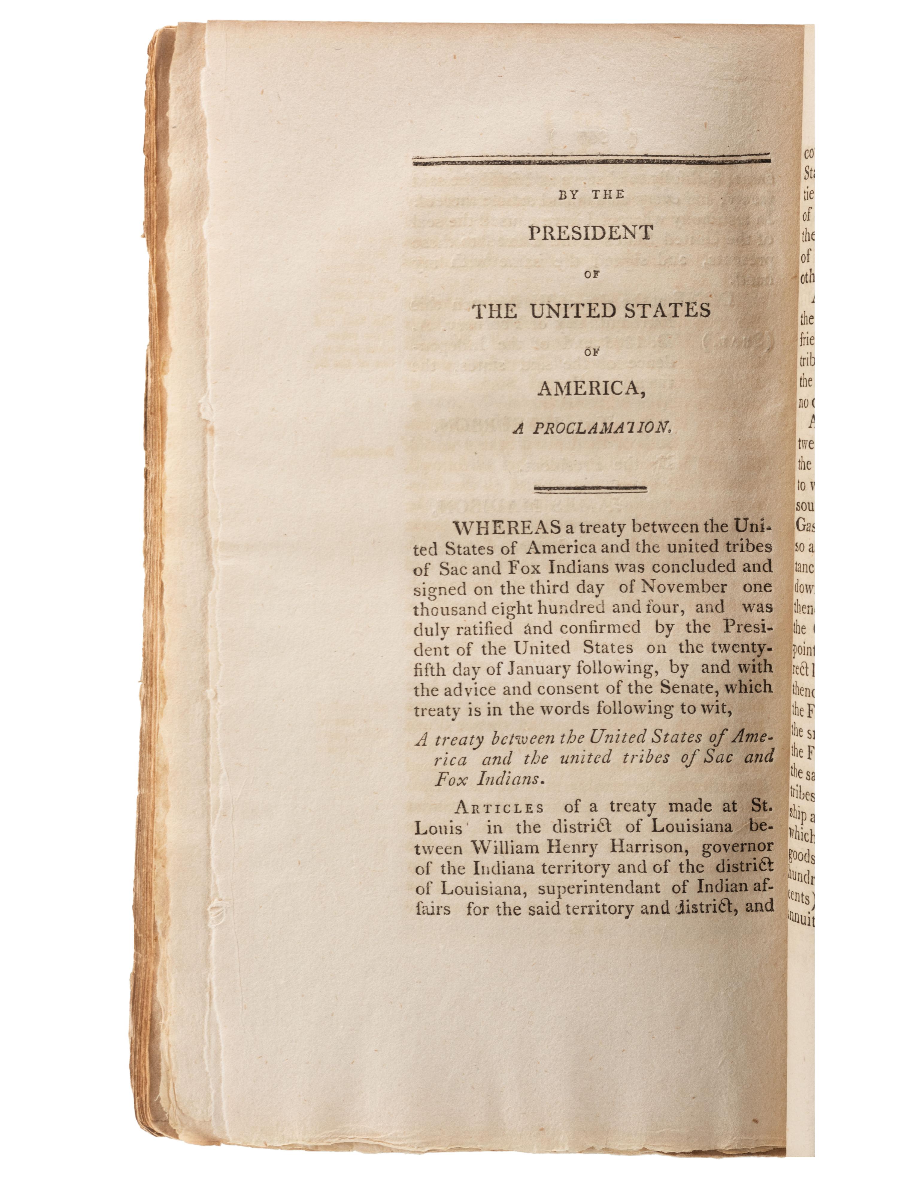 [NATIVE AMERICANS]. A group of 6 items related to Congress and the various states involvement with Native American affairs.