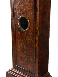 A George III Japanned Tall Case Clock