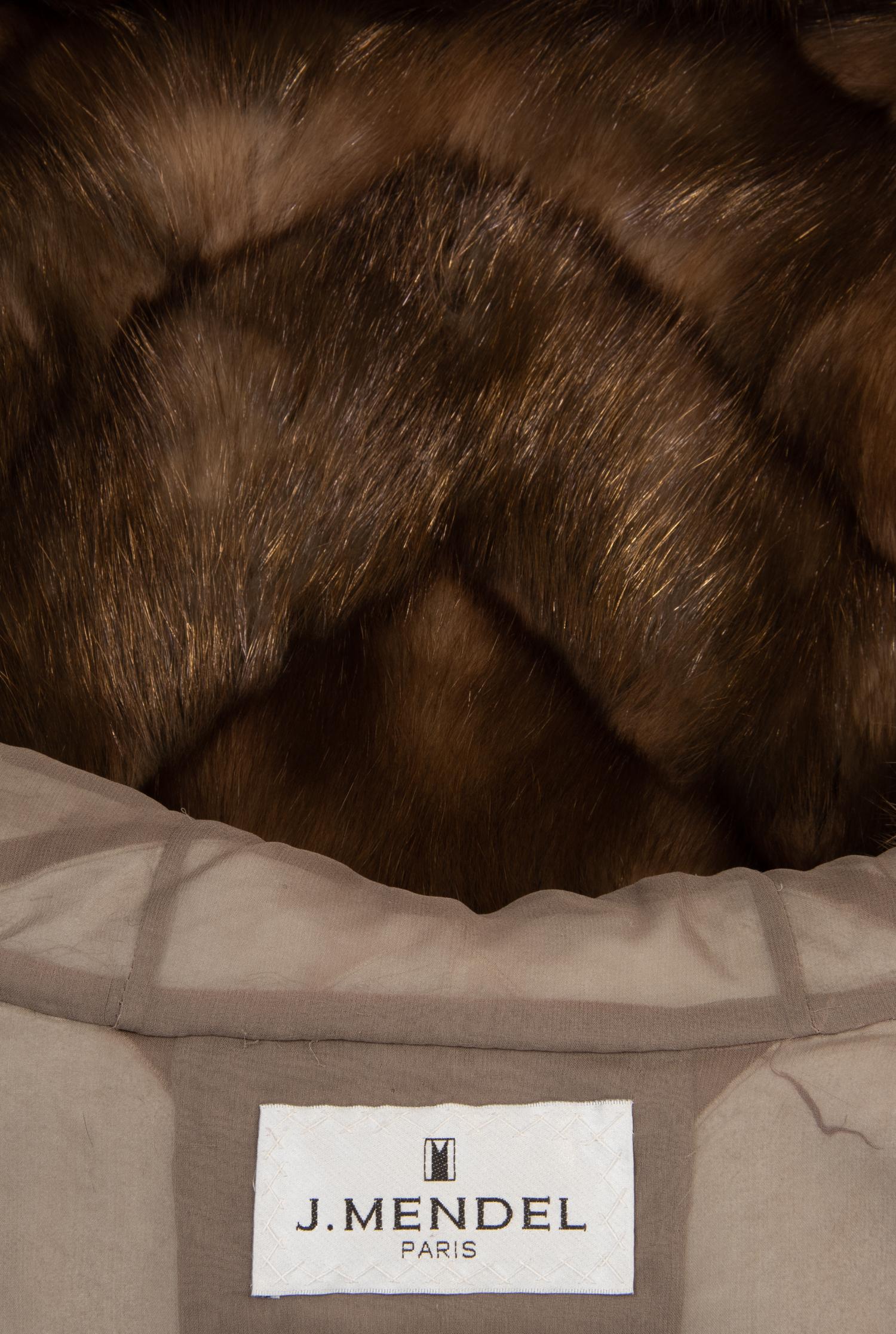 J. Mendel Gold-Tipped Russian Sable Hooded Coat