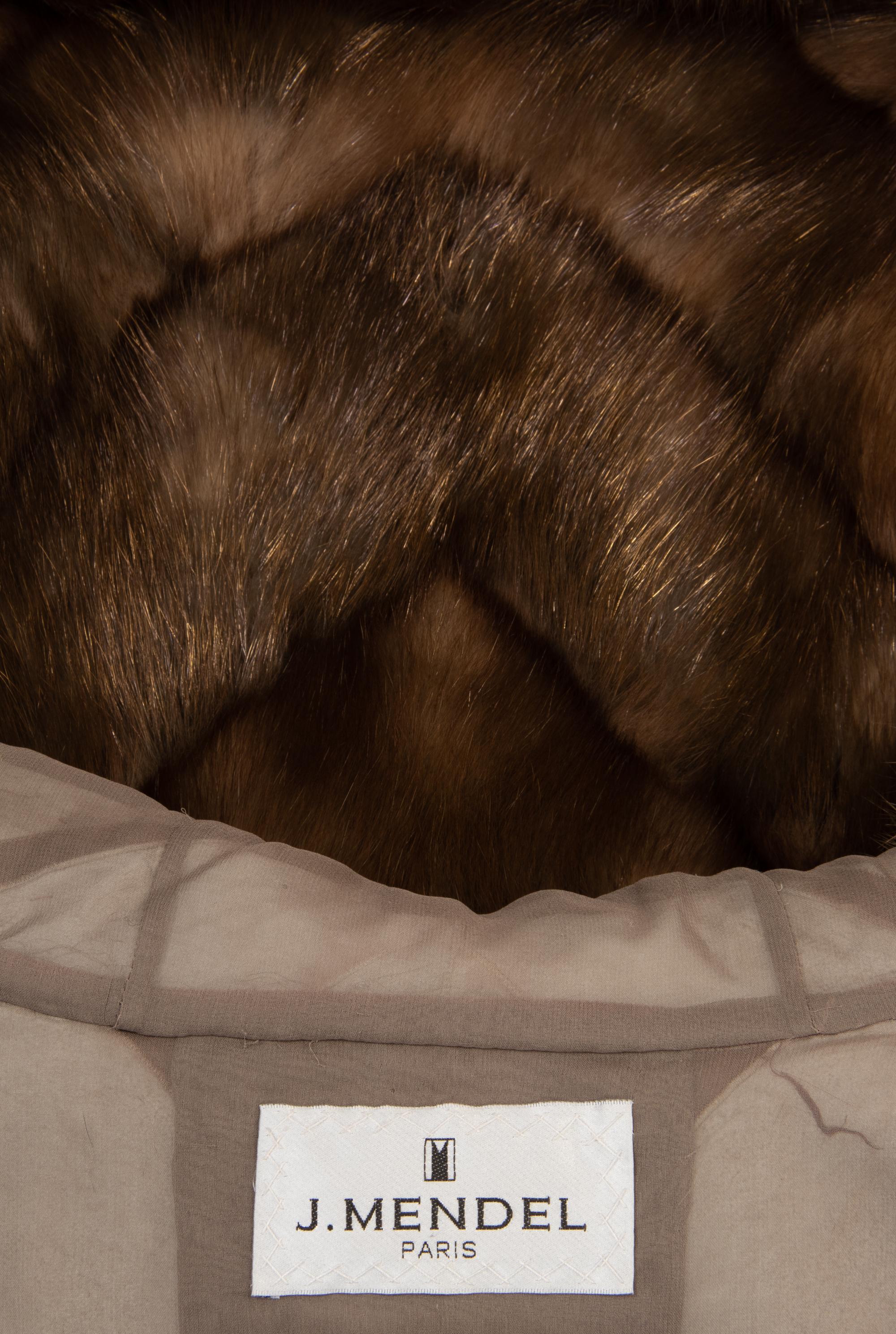 J. Mendel Gold-Tipped Russian Sable Hooded Coat