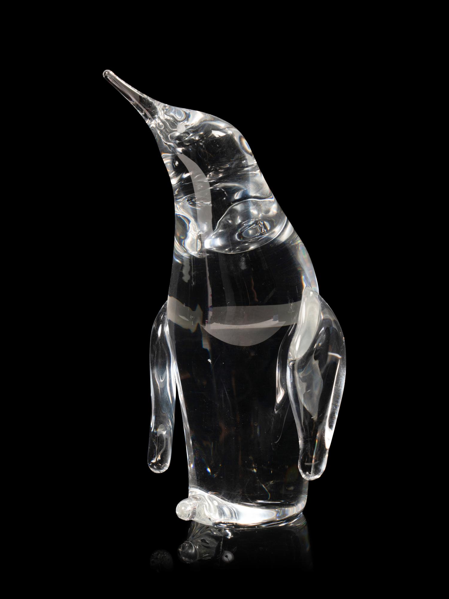 A Group of Five Glass Animal Figurines