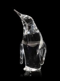 A Group of Five Glass Animal Figurines