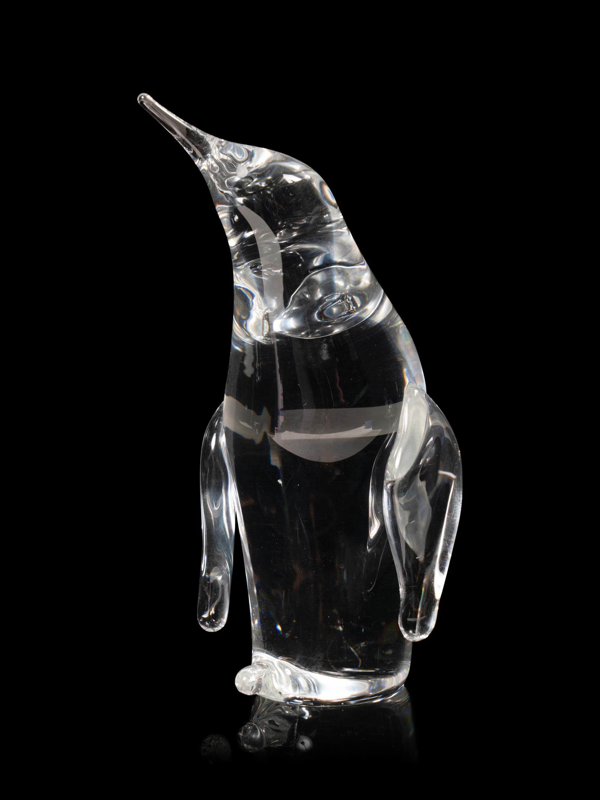 A Group of Five Glass Animal Figurines