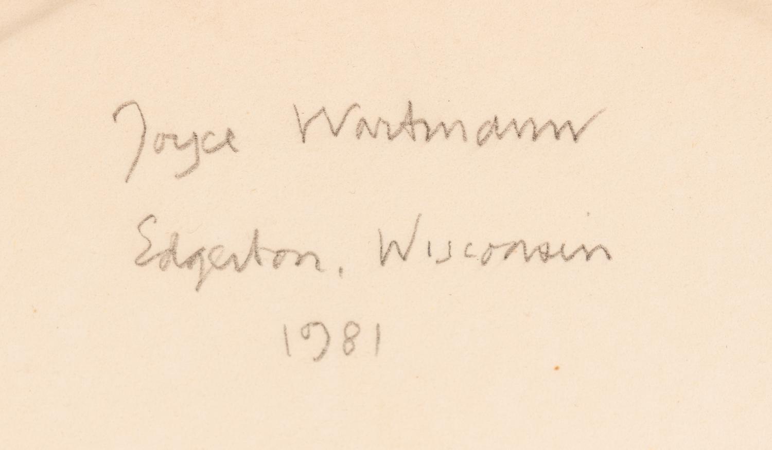 William and Joyce Wartmann, Edgerton, Wisconsin (two works in original frames), 1981