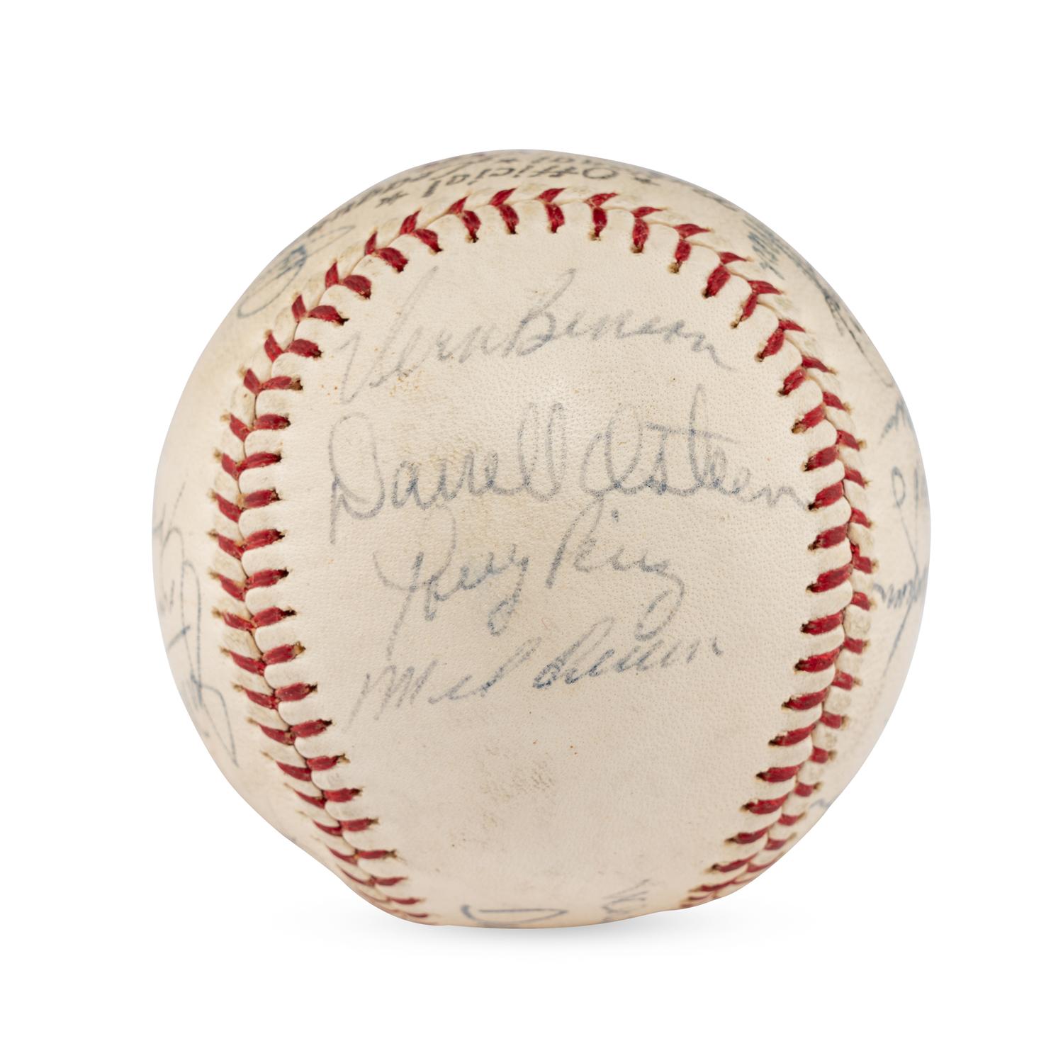 A 1966 Cincinnati Reds Team Signed Autograph Baseball