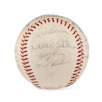 A 1966 Cincinnati Reds Team Signed Autograph Baseball