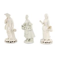 Three Blanc de Chine Figures
