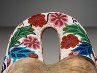 Plains Cree Beaded Hide Saddle Pad
