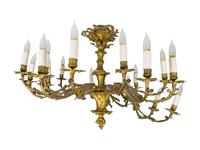 A Louis XV Style Gilt Bronze 18-Light Chandelier — 19TH/20TH CENTURY