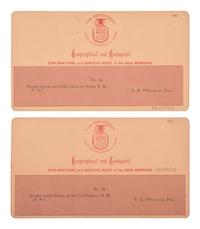 [NATIVE AMERICANS]. O'SULLIVAN, Timothy, photog. 2 Wheeler Expedition stereoviews of SW subjects.
