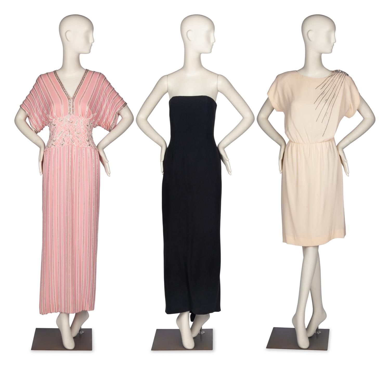 Three Designer Dresses,1980's