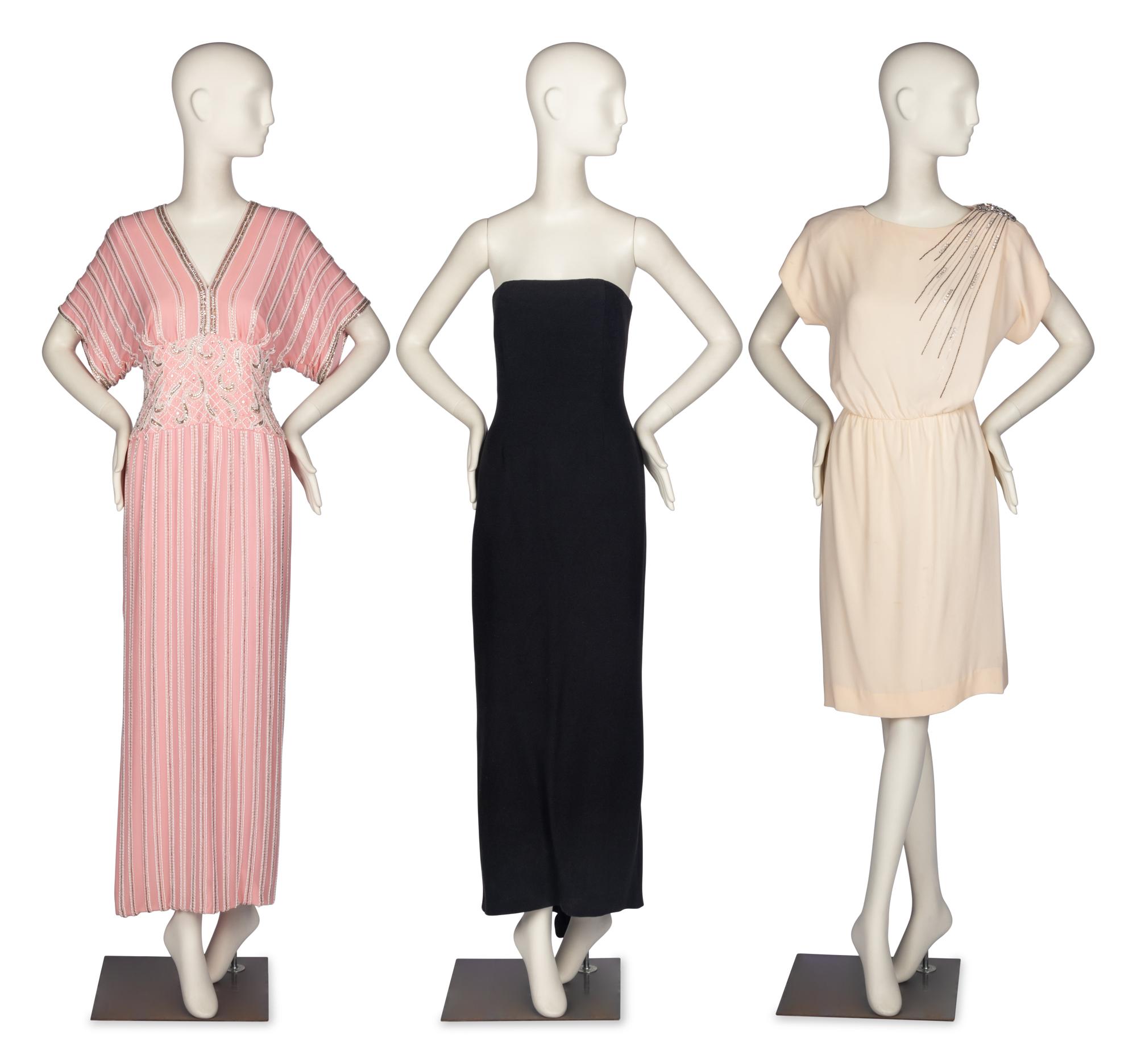 Three Designer Dresses,1980's